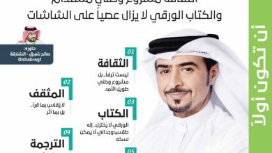 صورة أحمد بن ركاض العامري @AhmedAlamriSHJ: الثقافة مشروع وطني مستدام والكتاب الورقي لا يزال عصياً على الشاشات  أخبار السعودية
