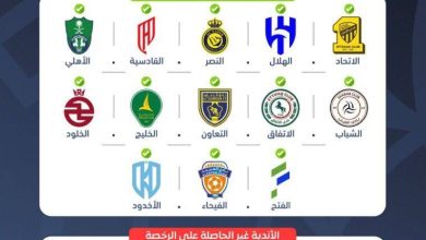 صورة منح 13 نادياً الرخصة المحلية والآسيوية  أخبار السعودية