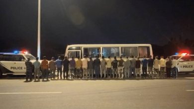صورة ضبط مقيم حاول نقل 22 وافداً لا يحملون تصريحاً بالحج إلى مكة  أخبار السعودية