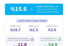 صورة «هيئة الإحصاء»: ارتفاع حصة الاقتصاد الرقمي 15.6% من الناتج المحلي  أخبار السعودية