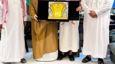 صورة رئيس وأعضاء مجلس إدارة جمعية الدعوة والإرشاد يزورون محافظ الحرث  أخبار السعودية