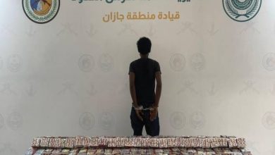 صورة جازان: القبض على مخالف لتهريبه 64,800 قرص خاضع لتنظيم التداول الطبي  أخبار السعودية