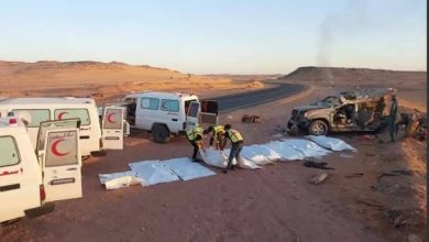صورة مأساة الصحراء.. مصرع 11 مهاجراً سودانياً بتصادم مروع في ليبيا  أخبار السعودية