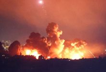 صورة | جيش الاحتلال يشن غارة جوية قرب القصر الرئاسي في دمشق