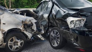 صورة | كثافة مرورية على طريق سلحوب باتجاه عمان إثر حادث بين ثلاث مركبات