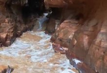 صورة | سيول وأمطار غزيرة في البترا وسلطة الإقليم تحذر