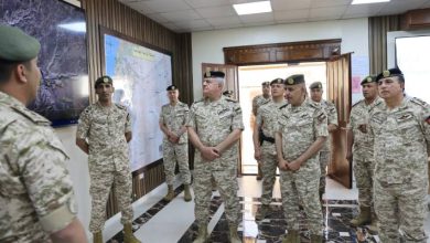 صورة | الحنيطي يزور مديرية أمن الحدود في موقعها الجديد