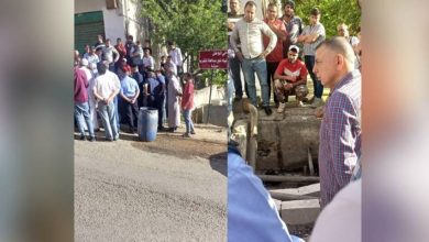 صورة | وزير الداخلية يتفقد عيون المياه المغلقة في عنجرة بعد حالات التسمم