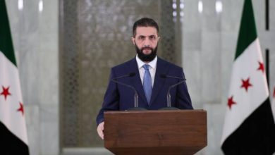 صورة | الشرع: سوريا تجاوزت مرحلة مأساوية وتدخل عهدا جديدا من الانفتاح والوحدة الوطنية