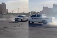 صورة | بالفيديو.. سائق يثير استياء المواطنين بقيادة متهورة والتفحيط في شوارع المفرق