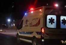 صورة | 8 إصابات بحادث تصادم بين تريلا وحافلة ركاب في المفرق
