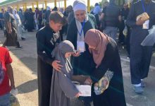 صورة | استقبال أولى قوافل الحجاج الأردنيين في واحة معان قبل توجههم إلى السعودية