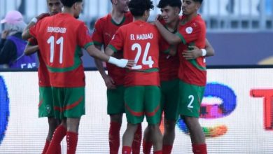 صورة المنتخب المغربي يحجز مقعدا له في ربع النهائي بانتصاره على تونس