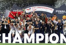 صورة الملك يهنئ أعضاء نادي النهضة البركانية بمناسبة التتويج بكأس الكونفدرالية الإفريقية