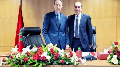 صورة الحسن الداكي يسلم رئاسة النيابة العامة لهشام بلاوي