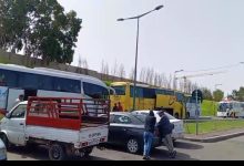 صورة فوضى في المحطة الطرقية لنقل المسافرين بالرباط