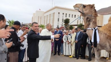صورة منتخبون من البام يهدون جمالا للعامل السابق لسيدي إفني بعد انتهاء مهامه على رأس الإقليم (صور)