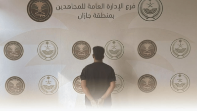 صورة القبض على شخص لنقله 14 مخالفًا لنظام أمن الحدود في جازان