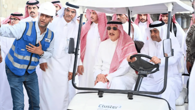 صورة أمير جازان يتفقد سير العمل بمشروع مطار الملك عبدالله الدولي الجديد بجازان