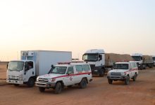 صورة قيادة القوات المشتركة تواصل تسيير القوافل المحملة بالأدوية والمستلزمات الطبية للأشقاء في اليمن