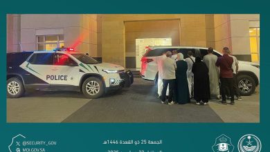 صورة ضبط مواطن لنقله 9 وافدين من حاملي التأشيرات مخالفين لأنظمة وتعليمات الحج