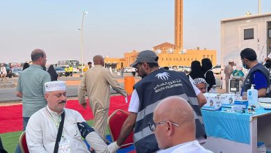 صورة مدينة الحجاج بالجوف تقدم عيادات متنقلة لخدمة ضيوف الرحمن