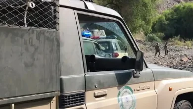 صورة دوريات الإدارة العامة للمجاهدين بعسير تقبض على شخص لترويجه نبات القات المخدر