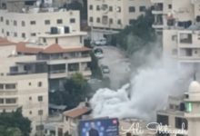 صورة الاحتلال يفجر منزل الشهيد جعفر منى في مدينة نابلس