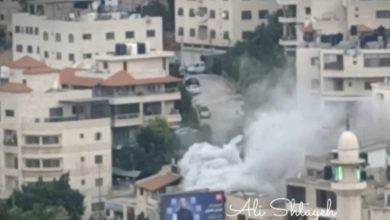 صورة الاحتلال يفجر منزل الشهيد جعفر منى في مدينة نابلس