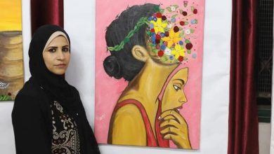 صورة استشهاد الفنانة الفلسطينية إلهام البدي بقصف إسرائيلي على مخيم جباليا