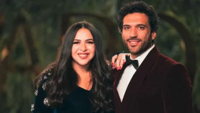 صورة إيمي سمير غانم وحسن الرداد يستقبلان مولودتهما الجديدة