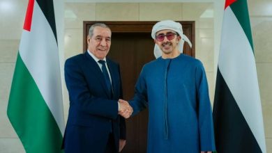 صورة الشيخ يلتقي وزير خارجية الإمارات