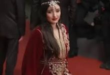 صورة فريال الزياري تتألق بالقفطان المغربي على السجادة الحمراء بمهرجان كان السينمائي