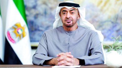صورة رئيس الدولة والرئيس اللبناني يبحثان هاتفياً علاقات التعاون بين البلدين