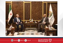 صورة وزير الطوارئ والكوارث بالجمهورية العربية السورية يستقبل سفير مملكة البحرين في دمشق