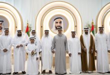 صورة منصور بن زايد يحضر أفراح العامري