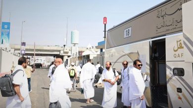 صورة حجاج الدولة يتوافدون إلى مشعر منى لقضاء يوم التروية