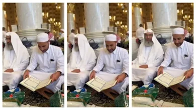صورة كيف تفاعل الجمهور مع تلاوة أحمد سعد للقرآن في المسجد النبوي؟