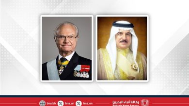 صورة جلالة الملك المعظم يهنئ ملك السويد بذكرى اليوم الوطني