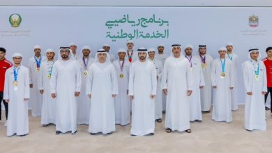 صورة حمدان بن محمد يشهد إطلاق برنامج “رياضيي الخدمة الوطنية”