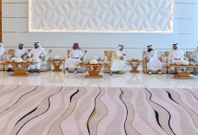 صورة عقد قران ولي عهد أم القيوين على كريمة محمد بن حمدان بن حمدان آل نهيان