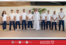 صورة القائم بأعمال مدير صندوق دعم الفرسان يلتقي المبتعثين قبل مغادرتهم للدورة التدريبية في بريطانيا