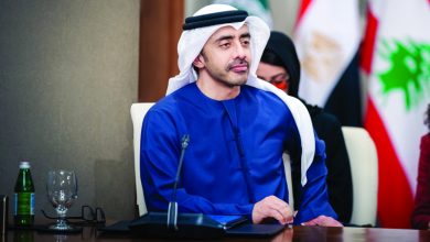 صورة عبدالله بن زايد يبحث مع وزراء خارجية قطر وعُمان وفرنسا وبريطانيا وروسيا تطورات المنطقة