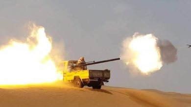 صورة هجوم غادر لمليشيا الحوثي بغطاء من المدفعية الثقيلة والطيران المسيّر بمحافظة الجوف والجيش الوطني يفشل الهجوم ويوقع فيهم خسائر كبيرة