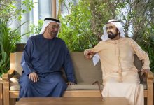 صورة رئيس الدولة ومحمد بن راشد يبحثان جهود تعزيز التنمية الوطنية والازدهار الذي يحققه الاقتصاد الوطني