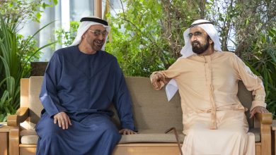 صورة رئيس الدولة ومحمد بن راشد يبحثان جهود تعزيز التنمية الوطنية والازدهار الذي يحققه الاقتصاد الوطني