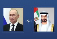 صورة رئيس الدولة والرئيس الروسي يبحثان هاتفيا سبل احتواء التصعيد في المنطقة