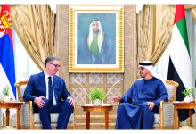 صورة رئيس الدولة والرئيس الصربي يؤكدان أهمية تبني الحوار والدبلوماسية لمعالجة الأزمات بالمنطقة
