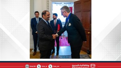 صورة في إطار الزيارة الرسمية لسمو ولي العهد رئيس مجلس الوزراء إلى المملكة المتحدة.. وزير المالية والاقتصاد الوطني يلتقي عمدة الحي المالي لمدينة لندن
