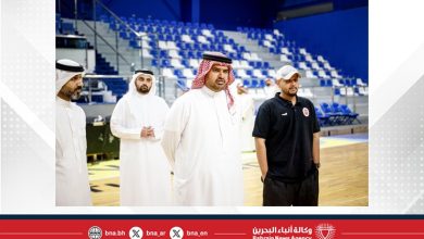 صورة عيسى بن علي يزور منتخب ناشئي كرة السلة